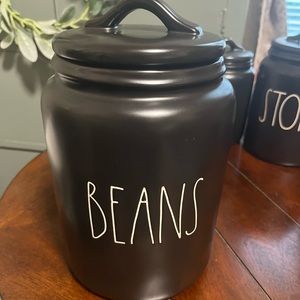 Rae Dunn large size Beans canister
